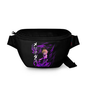 Поясная сумка 3D с принтом Meliodas (JAP_STYLE) в городе Новоалтайск, 100% полиэстер | плотная ткань, ремень с регулируемой длиной, внутри несколько карманов для мелочей, основное отделение и карман с обратной стороны сумки застегиваются на молнию | anime | demon | manga | meliodas | nanatsu no taizai | the seven deadly sins | аниме | демон | манга | мелиодас