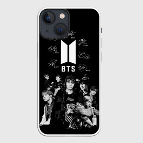 Чехол для iPhone 13 mini с принтом BTS в городе Новоалтайск,  |  | autographs | bangtan boys | beyond the scene | boyband | boys | bts | chin | chonguk | edm | emblem | hip hop | jimin | jj hope | k pop | logo | rb | rm | shuga | south korean | wee | автографы | бойбенд | ви | джей хоуп | логотип | мальчики | сюга 