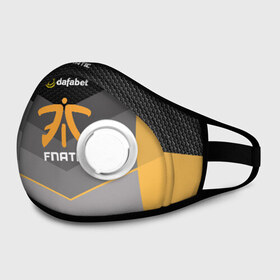 Маска из неопрена с принтом cs:go (Fnatic) в городе Новоалтайск, неопрен 100% | Форма огибающая нос. Резинки для ушей с дополнительной резинкой на затылке. Клапан для выдоха для активного дыхания при занятиях спортом. Эластичный материал маски и окантовки для лучшего растяжения и прилегания маски.  | cs:go