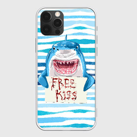 Чехол для iPhone 12 Pro Max с принтом Free Kiss в городе Новоалтайск, Силикон |  | free kiss | акула | бесплатные поцелуи | вода | кровь | море | объявление | острые зубы | поцелуй | рыба | табличка | хищник