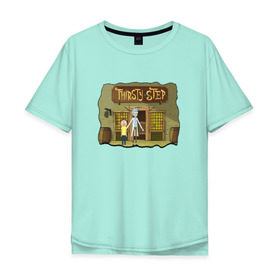 Мужская футболка хлопок Oversize с принтом Rick and Morty в городе Новоалтайск, 100% хлопок | свободный крой, круглый ворот, “спинка” длиннее передней части | morty | morty smith | portal | rick | rick and morty | rick sanchez | sanchez | smith | морти | морти смит | портал | рик | рик и морти | рик санчез | санчез | смит
