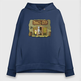 Женское худи Oversize хлопок с принтом Rick and Morty в городе Новоалтайск, френч-терри — 70% хлопок, 30% полиэстер. Мягкий теплый начес внутри —100% хлопок | боковые карманы, эластичные манжеты и нижняя кромка, капюшон на магнитной кнопке | morty | morty smith | portal | rick | rick and morty | rick sanchez | sanchez | smith | морти | морти смит | портал | рик | рик и морти | рик санчез | санчез | смит