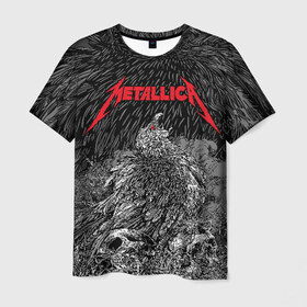 Мужская футболка 3D с принтом Metallica в городе Новоалтайск, 100% полиэфир | прямой крой, круглый вырез горловины, длина до линии бедер | american | bird | eagle | james hetfield | kirk hammett | lars ulrich | metal band | metallica | red eye | robert trujillo | scream | skull | американская | джеймс хетфилд | кирк хэмметт | красный глаз | крик | ларс ульрих | метал группа | метал