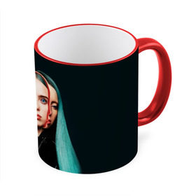 Кружка с принтом BILLIE EILISH в городе Новоалтайск, керамика | ёмкость 330 мл | ayelish | bad guy | bellyache | bilie eilish | bilie elish | billie | billie eilish | eilish | electronic | elish | music | били айлиш | билли айлиш | эйлиш | элиш