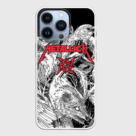 Чехол для iPhone 13 Pro с принтом Metallica в городе Новоалтайск,  |  | Тематика изображения на принте: american | angry | emblem | james hetfield | kirk hammett | la | live | logo | metal band | metallica | rats | ravens | zombies | американская | вороны | джеймс хетфилд | живые | злые | зомби | кирк хэмметт | крысы | ларс ульрих | логотип | мета