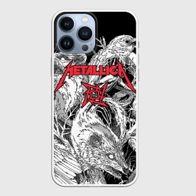 Чехол для iPhone 13 Pro Max с принтом Metallica в городе Новоалтайск,  |  | Тематика изображения на принте: american | angry | emblem | james hetfield | kirk hammett | la | live | logo | metal band | metallica | rats | ravens | zombies | американская | вороны | джеймс хетфилд | живые | злые | зомби | кирк хэмметт | крысы | ларс ульрих | логотип | мета