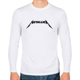 Мужской лонгслив хлопок с принтом METALLICA (НА СПИНЕ) в городе Новоалтайск, 100% хлопок |  | metallica | металлика