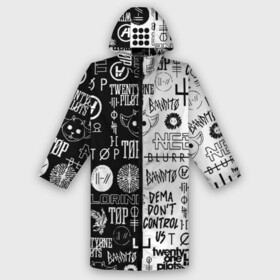 Дождевик унисекс 3D с принтом TWENTY ONE PILOTS в городе Новоалтайск,  |  | 21 pilots | 21p | bandito | blurryface | chlorine | joshua | ned | top | trench | twenty one pilots | tyler | бандито | нэд | тренч