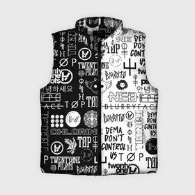 Женский жилет утепленный 3D с принтом TWENTY ONE PILOTS в городе Новоалтайск,  |  | 21 pilots | 21p | bandito | blurryface | chlorine | joshua | ned | top | trench | twenty one pilots | tyler | бандито | нэд | тренч