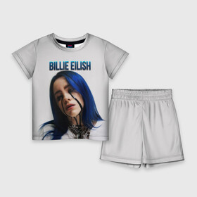 Детский костюм с шортами 3D с принтом BILLIE EILISH в городе Новоалтайск,  |  | Тематика изображения на принте: ayelish | bad guy | bellyache | bilie eilish | bilie elish | billie | billie eilish | eilish | electronic | elish | music | били айлиш | билли айлиш | эйлиш | элиш