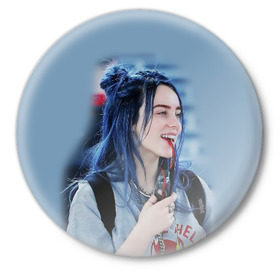 Значок с принтом BILLIE EILISH в городе Новоалтайск,  металл | круглая форма, металлическая застежка в виде булавки | Тематика изображения на принте: ayelish | bad guy | bellyache | bilie eilish | bilie elish | billie | billie eilish | eilish | electronic | elish | music | били айлиш | билли айлиш | эйлиш | элиш