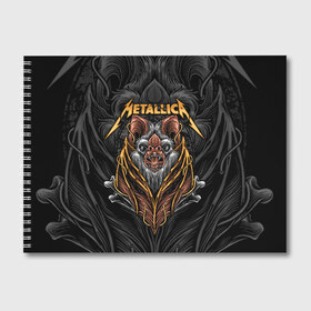 Альбом для рисования с принтом Metallica в городе Новоалтайск, 100% бумага
 | матовая бумага, плотность 200 мг. | Тематика изображения на принте: american | bat | bones | emblem | fangs | james hetfield | kirk hammett | metal band | metallica | mouse | music | rock | vampire | американская | вампир | джеймс хетфилд | кирк хэмметт | клыки | кости | ларс ульрих | летучая | метал группа | мет