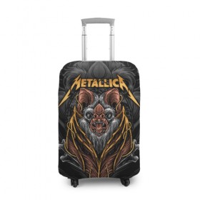 Чехол для чемодана 3D с принтом Metallica в городе Новоалтайск, 86% полиэфир, 14% спандекс | двустороннее нанесение принта, прорези для ручек и колес | american | bat | bones | emblem | fangs | james hetfield | kirk hammett | metal band | metallica | mouse | music | rock | vampire | американская | вампир | джеймс хетфилд | кирк хэмметт | клыки | кости | ларс ульрих | летучая | метал группа | мет