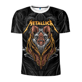 Мужская футболка 3D спортивная с принтом Metallica в городе Новоалтайск, 100% полиэстер с улучшенными характеристиками | приталенный силуэт, круглая горловина, широкие плечи, сужается к линии бедра | american | bat | bones | emblem | fangs | james hetfield | kirk hammett | metal band | metallica | mouse | music | rock | vampire | американская | вампир | джеймс хетфилд | кирк хэмметт | клыки | кости | ларс ульрих | летучая | метал группа | мет