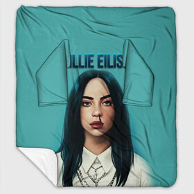 Плед с рукавами с принтом BILLIE EILISH в городе Новоалтайск, 100% полиэстер | Закругленные углы, все края обработаны. Ткань не мнется и не растягивается. Размер 170*145 | ayelish | bad guy | bellyache | bilie eilish | bilie elish | billie | billie eilish | eilish | electronic | elish | music | били айлиш | билли айлиш | эйлиш | элиш