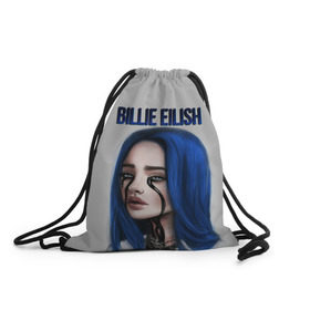 Рюкзак-мешок 3D с принтом BILLIE EILISH в городе Новоалтайск, 100% полиэстер | плотность ткани — 200 г/м2, размер — 35 х 45 см; лямки — толстые шнурки, застежка на шнуровке, без карманов и подкладки | Тематика изображения на принте: ayelish | bad guy | bellyache | bilie eilish | bilie elish | billie | billie eilish | eilish | electronic | elish | music | били айлиш | билли айлиш | эйлиш | элиш