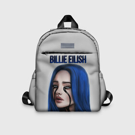 Детский рюкзак 3D с принтом BILLIE EILISH в городе Новоалтайск, 100% полиэстер | лямки с регулируемой длиной, сверху петелька, чтобы рюкзак можно было повесить на вешалку. Основное отделение закрывается на молнию, как и внешний карман. Внутри дополнительный карман. По бокам два дополнительных кармашка | ayelish | bad guy | bellyache | bilie eilish | bilie elish | billie | billie eilish | eilish | electronic | elish | music | били айлиш | билли айлиш | эйлиш | элиш