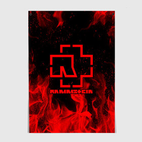 Постер с принтом RAMMSTEIN в городе Новоалтайск, 100% бумага
 | бумага, плотность 150 мг. Матовая, но за счет высокого коэффициента гладкости имеет небольшой блеск и дает на свету блики, но в отличии от глянцевой бумаги не покрыта лаком | fire | flake | rammstein | smoke | дым | огонь | пламя | пожар | рамштайн