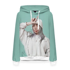 Женская толстовка 3D с принтом BILLIE EILISH в городе Новоалтайск, 100% полиэстер  | двухслойный капюшон со шнурком для регулировки, мягкие манжеты на рукавах и по низу толстовки, спереди карман-кенгуру с мягким внутренним слоем. | ayelish | bad guy | bellyache | bilie eilish | bilie elish | billie | billie eilish | eilish | electronic | elish | music | били айлиш | билли айлиш | эйлиш | элиш