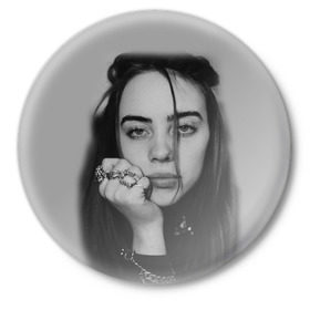 Значок с принтом BILLIE EILISH в городе Новоалтайск,  металл | круглая форма, металлическая застежка в виде булавки | Тематика изображения на принте: ayelish | bad guy | bellyache | bilie eilish | bilie elish | billie | billie eilish | eilish | electronic | elish | music | били айлиш | билли айлиш | эйлиш | элиш