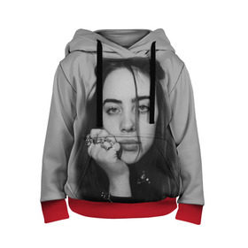 Детская толстовка 3D с принтом BILLIE EILISH в городе Новоалтайск, 100% полиэстер | двухслойный капюшон со шнурком для регулировки, мягкие манжеты на рукавах и по низу толстовки, спереди карман-кенгуру с мягким внутренним слоем | Тематика изображения на принте: ayelish | bad guy | bellyache | bilie eilish | bilie elish | billie | billie eilish | eilish | electronic | elish | music | били айлиш | билли айлиш | эйлиш | элиш