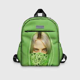 Детский рюкзак 3D с принтом BILLIE EILISH в городе Новоалтайск, 100% полиэстер | лямки с регулируемой длиной, сверху петелька, чтобы рюкзак можно было повесить на вешалку. Основное отделение закрывается на молнию, как и внешний карман. Внутри дополнительный карман. По бокам два дополнительных кармашка | Тематика изображения на принте: ayelish | bad guy | bellyache | bilie eilish | bilie elish | billie | billie eilish | eilish | electronic | elish | music | били айлиш | билли айлиш | эйлиш | элиш