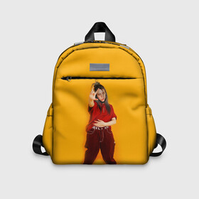 Детский рюкзак 3D с принтом BILLIE EILISH в городе Новоалтайск, 100% полиэстер | лямки с регулируемой длиной, сверху петелька, чтобы рюкзак можно было повесить на вешалку. Основное отделение закрывается на молнию, как и внешний карман. Внутри дополнительный карман. По бокам два дополнительных кармашка | ayelish | bad guy | bellyache | bilie eilish | bilie elish | billie | billie eilish | eilish | electronic | elish | music | били айлиш | билли айлиш | эйлиш | элиш