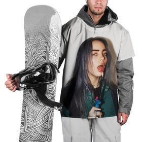 Накидка на куртку 3D с принтом BILLIE EILISH в городе Новоалтайск, 100% полиэстер |  | ayelish | bad guy | bellyache | bilie eilish | bilie elish | billie | billie eilish | eilish | electronic | elish | music | били айлиш | билли айлиш | эйлиш | элиш