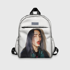 Детский рюкзак 3D с принтом BILLIE EILISH в городе Новоалтайск, 100% полиэстер | лямки с регулируемой длиной, сверху петелька, чтобы рюкзак можно было повесить на вешалку. Основное отделение закрывается на молнию, как и внешний карман. Внутри дополнительный карман. По бокам два дополнительных кармашка | ayelish | bad guy | bellyache | bilie eilish | bilie elish | billie | billie eilish | eilish | electronic | elish | music | били айлиш | билли айлиш | эйлиш | элиш
