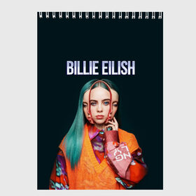 Скетчбук с принтом BILLIE EILISH в городе Новоалтайск, 100% бумага
 | 48 листов, плотность листов — 100 г/м2, плотность картонной обложки — 250 г/м2. Листы скреплены сверху удобной пружинной спиралью | ayelish | bad guy | bellyache | bilie eilish | bilie elish | billie | billie eilish | eilish | electronic | elish | music | били айлиш | билли айлиш | эйлиш | элиш