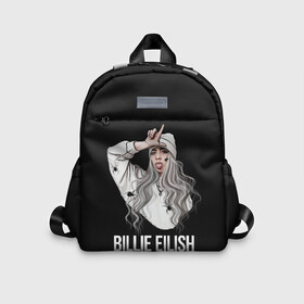 Детский рюкзак 3D с принтом BILLIE EILISH в городе Новоалтайск, 100% полиэстер | лямки с регулируемой длиной, сверху петелька, чтобы рюкзак можно было повесить на вешалку. Основное отделение закрывается на молнию, как и внешний карман. Внутри дополнительный карман. По бокам два дополнительных кармашка | ayelish | bad guy | bellyache | bilie eilish | bilie elish | billie | billie eilish | eilish | electronic | elish | music | били айлиш | билли айлиш | эйлиш | элиш