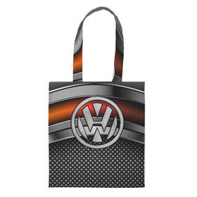 Сумка 3D повседневная с принтом Volkswagen Metal в городе Новоалтайск, 100% полиэстер | Плотность: 200 г/м2; Размер: 34×35 см; Высота лямок: 30 см | volkswagen | авто | волксваген | вольсваген | железо | кольчуга | лого авто | метал | металлическая | сетка | сталь | цепи
