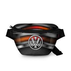 Поясная сумка 3D с принтом Volkswagen Metal в городе Новоалтайск, 100% полиэстер | плотная ткань, ремень с регулируемой длиной, внутри несколько карманов для мелочей, основное отделение и карман с обратной стороны сумки застегиваются на молнию | volkswagen | авто | волксваген | вольсваген | железо | кольчуга | лого авто | метал | металлическая | сетка | сталь | цепи