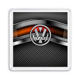Магнит 55*55 с принтом Volkswagen Metal в городе Новоалтайск, Пластик | Размер: 65*65 мм; Размер печати: 55*55 мм | Тематика изображения на принте: volkswagen | авто | волксваген | вольсваген | железо | кольчуга | лого авто | метал | металлическая | сетка | сталь | цепи
