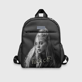 Детский рюкзак 3D с принтом BILLIE EILISH в городе Новоалтайск, 100% полиэстер | лямки с регулируемой длиной, сверху петелька, чтобы рюкзак можно было повесить на вешалку. Основное отделение закрывается на молнию, как и внешний карман. Внутри дополнительный карман. По бокам два дополнительных кармашка | ayelish | bad guy | bellyache | bilie eilish | bilie elish | billie | billie eilish | eilish | electronic | elish | music | били айлиш | билли айлиш | эйлиш | элиш