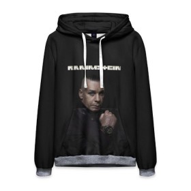 Мужская толстовка 3D с принтом Rammstein в городе Новоалтайск, 100% полиэстер | двухслойный капюшон со шнурком для регулировки, мягкие манжеты на рукавах и по низу толстовки, спереди карман-кенгуру с мягким внутренним слоем. | amerika | art | germany | logo | rammstein | rock | till lindemann | арт | германия | группа | логотип | музыка | немецкая группа | немцы | песня | раммштайн | рамштайн | рок