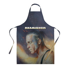 Фартук 3D с принтом Rammstein в городе Новоалтайск, 100% полиэстер | общий размер — 65 х 85 см, ширина нагрудника — 26 см, горловина — 53 см, длина завязок — 54 см, общий обхват в поясе — 173 см. Принт на завязках и на горловине наносится с двух сторон, на основной части фартука — только с внешней стороны | amerika | art | germany | logo | rammstein | rock | till lindemann | арт | германия | группа | логотип | музыка | немецкая группа | немцы | песня | раммштайн | рамштайн | рок