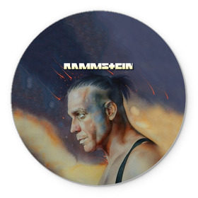 Коврик для мышки круглый с принтом Rammstein в городе Новоалтайск, резина и полиэстер | круглая форма, изображение наносится на всю лицевую часть | amerika | art | germany | logo | rammstein | rock | till lindemann | арт | германия | группа | логотип | музыка | немецкая группа | немцы | песня | раммштайн | рамштайн | рок