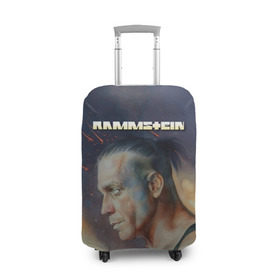 Чехол для чемодана 3D с принтом Rammstein в городе Новоалтайск, 86% полиэфир, 14% спандекс | двустороннее нанесение принта, прорези для ручек и колес | amerika | art | germany | logo | rammstein | rock | till lindemann | арт | германия | группа | логотип | музыка | немецкая группа | немцы | песня | раммштайн | рамштайн | рок