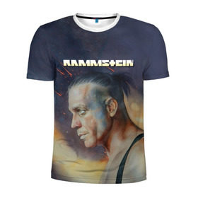 Мужская футболка 3D спортивная с принтом Rammstein в городе Новоалтайск, 100% полиэстер с улучшенными характеристиками | приталенный силуэт, круглая горловина, широкие плечи, сужается к линии бедра | amerika | art | germany | logo | rammstein | rock | till lindemann | арт | германия | группа | логотип | музыка | немецкая группа | немцы | песня | раммштайн | рамштайн | рок