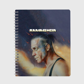 Тетрадь с принтом Rammstein в городе Новоалтайск, 100% бумага | 48 листов, плотность листов — 60 г/м2, плотность картонной обложки — 250 г/м2. Листы скреплены сбоку удобной пружинной спиралью. Уголки страниц и обложки скругленные. Цвет линий — светло-серый
 | amerika | art | germany | logo | rammstein | rock | till lindemann | арт | германия | группа | логотип | музыка | немецкая группа | немцы | песня | раммштайн | рамштайн | рок