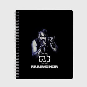 Тетрадь с принтом Rammstein в городе Новоалтайск, 100% бумага | 48 листов, плотность листов — 60 г/м2, плотность картонной обложки — 250 г/м2. Листы скреплены сбоку удобной пружинной спиралью. Уголки страниц и обложки скругленные. Цвет линий — светло-серый
 | amerika | art | germany | logo | rammstein | rock | till lindemann | арт | германия | группа | логотип | музыка | немецкая группа | немцы | песня | раммштайн | рамштайн | рок