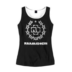 Женская майка 3D с принтом Rammstein в городе Новоалтайск, 100% полиэстер | круглая горловина, прямой силуэт, длина до линии бедра | amerika | art | germany | logo | rammstein | rock | till lindemann | арт | германия | группа | логотип | музыка | немецкая группа | немцы | песня | раммштайн | рамштайн | рок