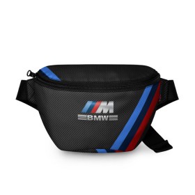 Поясная сумка 3D с принтом BMW КАРБОН в городе Новоалтайск, 100% полиэстер | плотная ткань, ремень с регулируемой длиной, внутри несколько карманов для мелочей, основное отделение и карман с обратной стороны сумки застегиваются на молнию | bmw | абстракция | авто | автомобиль | лого | логотип | машина | скорость