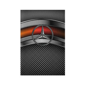 Обложка для паспорта матовая кожа с принтом Mercedes-Benz Metal в городе Новоалтайск, натуральная матовая кожа | размер 19,3 х 13,7 см; прозрачные пластиковые крепления | mercedes | mercedes benz | авто | железо | кольчуга | лого авто | мерс | мерседес | метал | металлическая | сетка | сталь | цепи