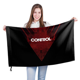 Флаг 3D с принтом CONTROL в городе Новоалтайск, 100% полиэстер | плотность ткани — 95 г/м2, размер — 67 х 109 см. Принт наносится с одной стороны | 2019 | bureau | control | courtney | faden | game | games | hiss | hope | jesse | remedy | shooter | бюро | джесси | игра | игры | контрол | кортни | фейденс | фэйден | хоуп | шипящие | шутер