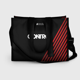 Сумка-шоппер 3D с принтом CONTROL в городе Новоалтайск, 100% полиэстер | застегивается на металлическую кнопку; внутренний карман застегивается на молнию. Стенки укреплены специальным мягким материалом, чтобы защитить содержимое от несильных ударов
 | 2019 | bureau | control | courtney | faden | game | games | hiss | hope | jesse | remedy | shooter | бюро | джесси | игра | игры | контрол | кортни | фейденс | фэйден | хоуп | шипящие | шутер