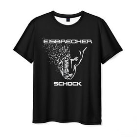 Мужская футболка 3D с принтом EISBRECHER SCHOCK в городе Новоалтайск, 100% полиэфир | прямой крой, круглый вырез горловины, длина до линии бедер | eisbrecher | metal | rock | schock | метал | рок