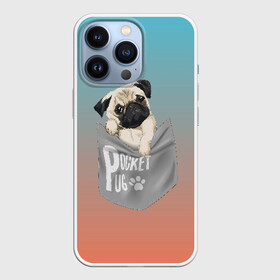 Чехол для iPhone 13 Pro с принтом Карманный мопс в городе Новоалтайск,  |  | pug | карман | карманный мопс | малыш | милый | мопс | пес | песик | собака | собачка