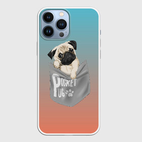 Чехол для iPhone 13 Pro Max с принтом Карманный мопс в городе Новоалтайск,  |  | pug | карман | карманный мопс | малыш | милый | мопс | пес | песик | собака | собачка